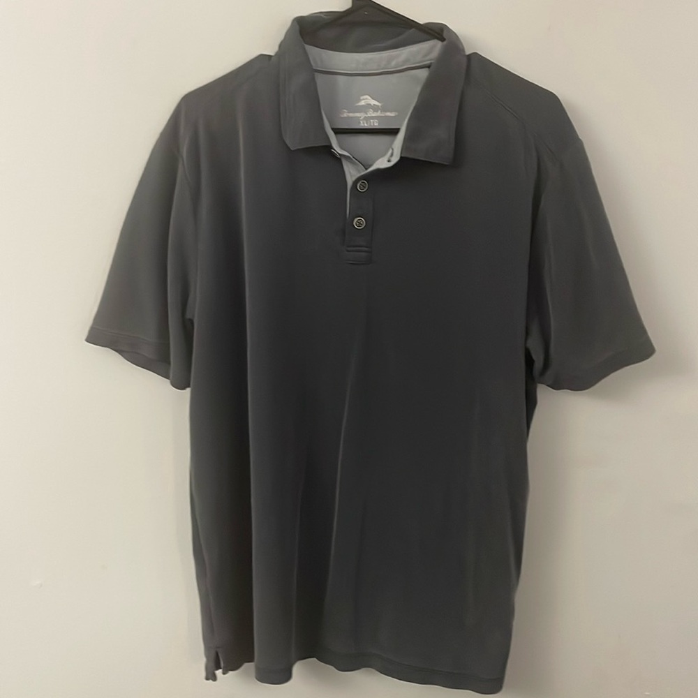 Gray polo shirt